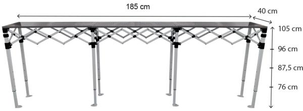 Compliant pliant acier 2m