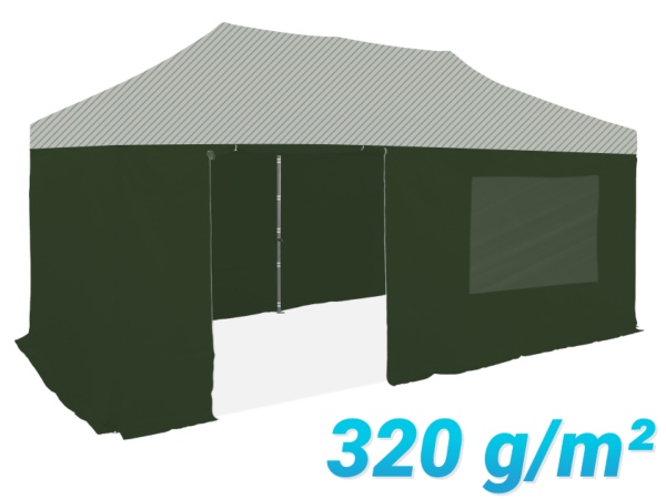 Pack Latéral 4 côtés 3x6m 320g/m² Vert Anglais