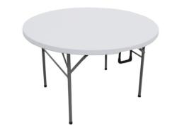 Table Pliable Ronde Valise 122cm
