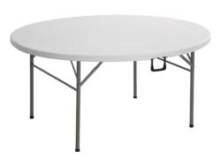 Table Pliable Ronde Valise 154cm